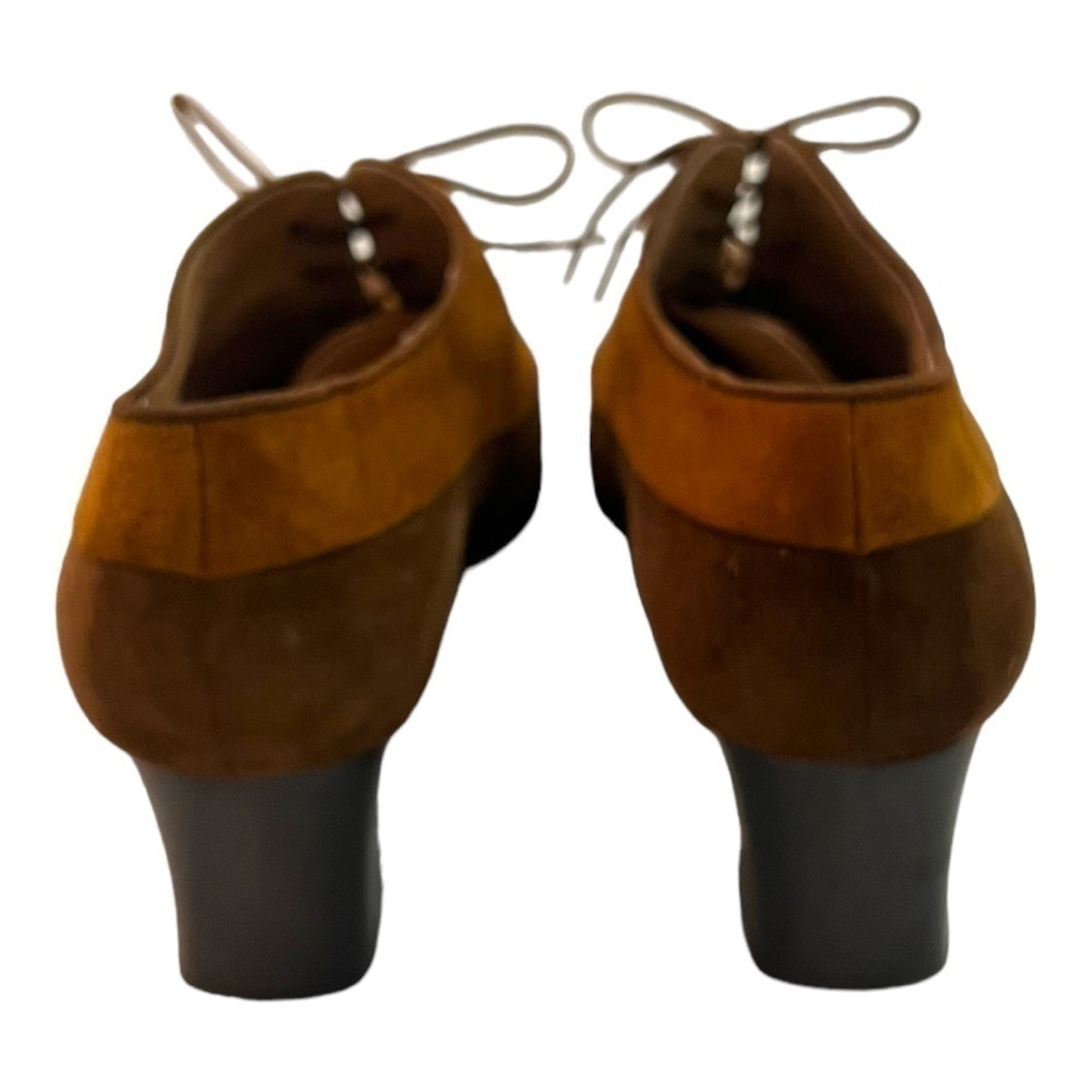 Guazzo Galo Suede Heel Shoes Size 7.5 Vintage - Picture 2 of 7
